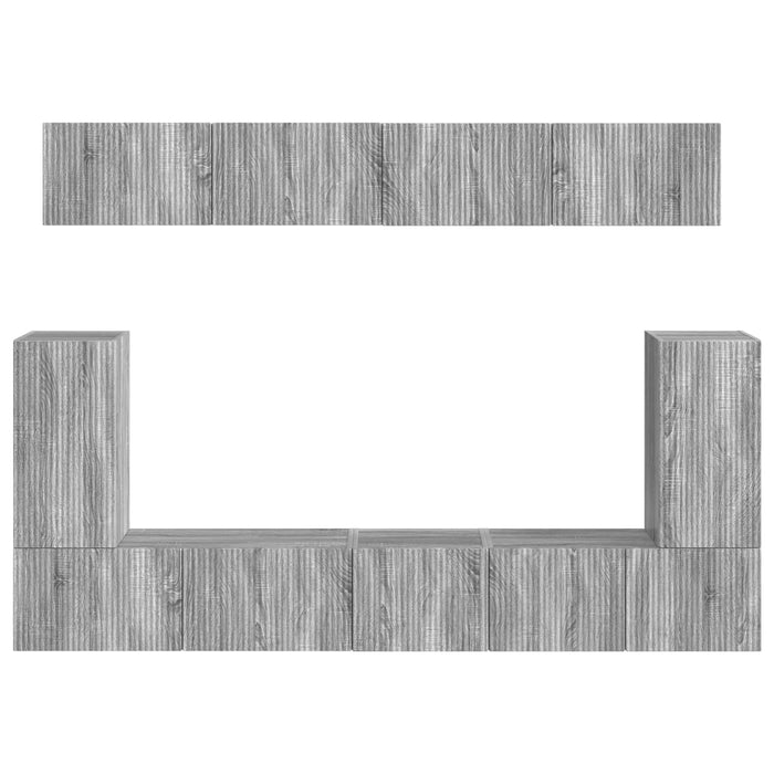 Set mobile TV 5 pcs Grigio Sonoma Legno multistrato 3409093