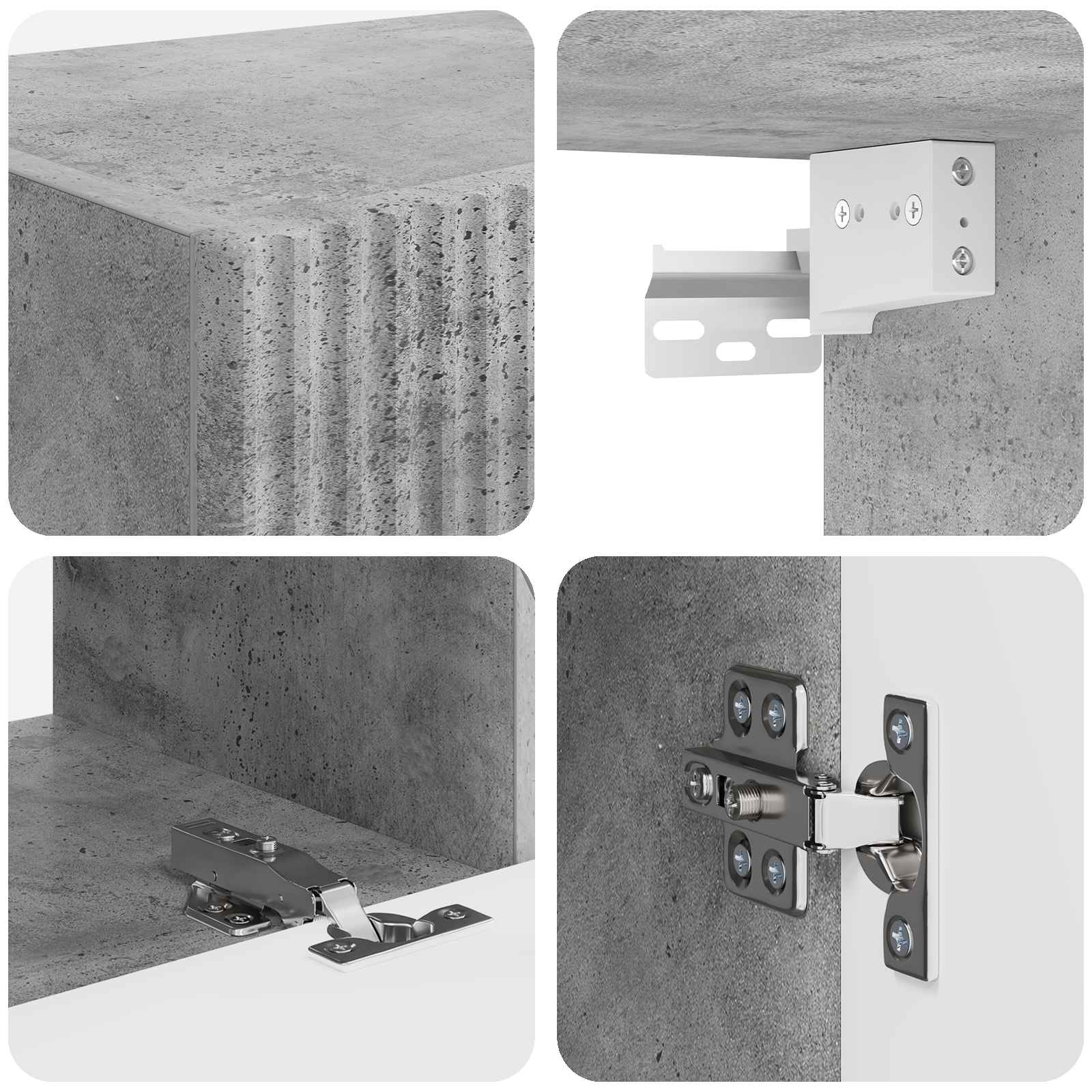 3 pcs Grigio cemento 3409126