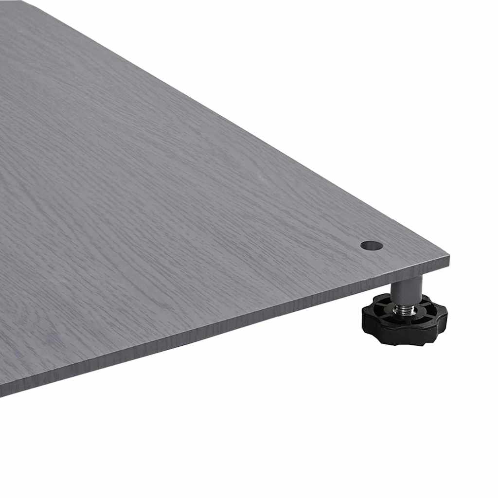Base per ombrellone Aspetto legno grigio scuro 100 x 100 x 4 cm 3407829