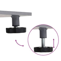 Base per ombrellone Aspetto legno grigio scuro 100 x 100 x 4 cm 3407829