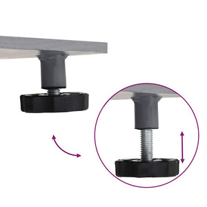 Base per ombrellone Aspetto legno grigio scuro 100 x 100 x 4 cm 3407829