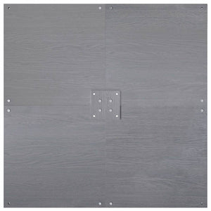Base per ombrellone Aspetto legno grigio scuro 100 x 100 x 4 cm 3407829