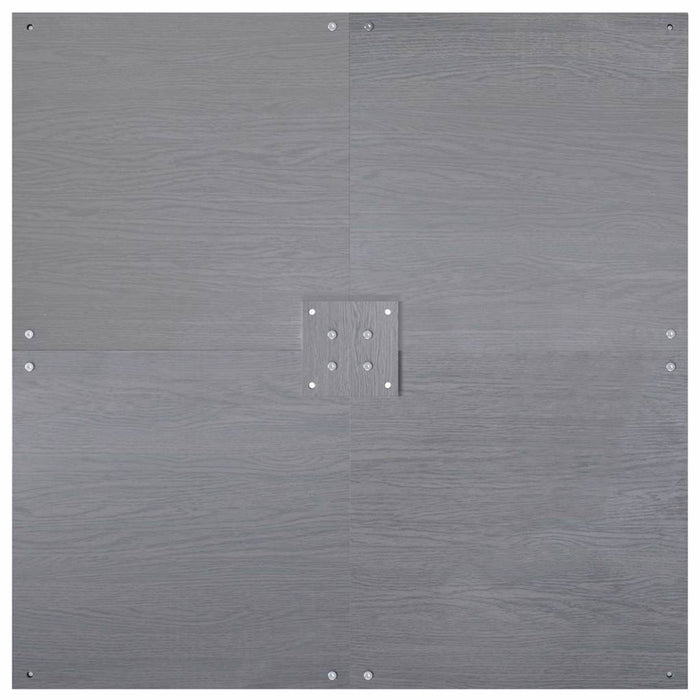 Base per ombrellone Aspetto legno grigio scuro 100 x 100 x 4 cm 3407829