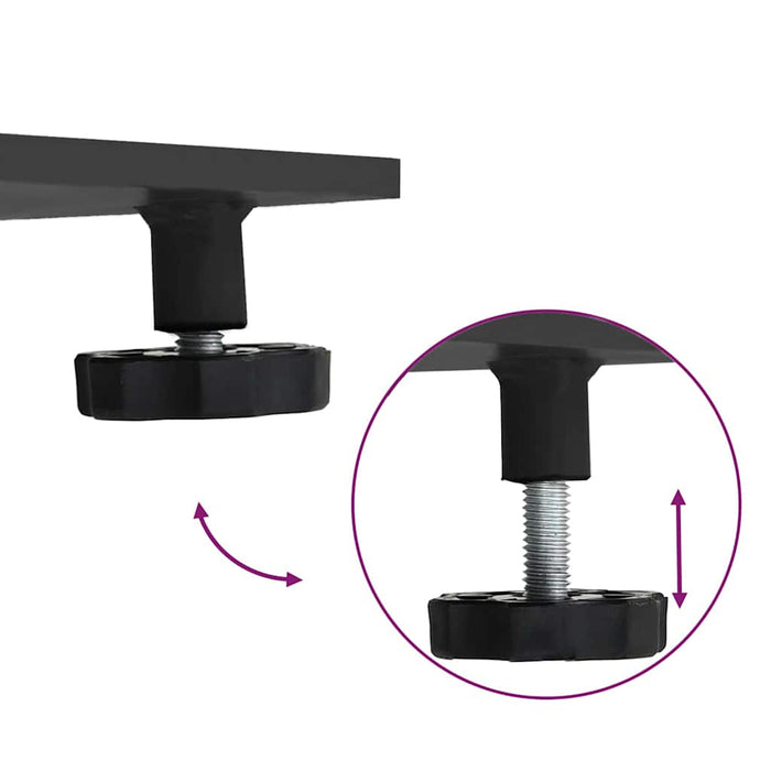 Base per ombrellone Nero 100 x 100 x 4 cm Acciaio 3407830