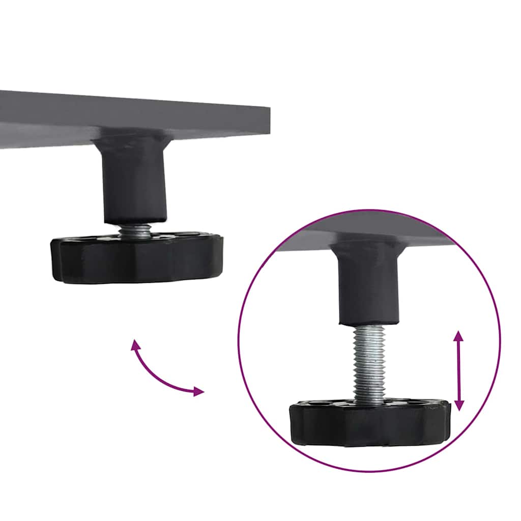 Base per ombrellone Grigio scuro 100 x 100 x 4 cm Acciaio 3407831