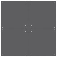 Base per ombrellone Grigio scuro 100 x 100 x 4 cm Acciaio 3407831