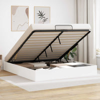 Letto ottomano Bianco 193 x 120 x 25 cm Truciolare 3409205