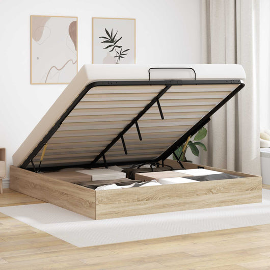 Letto ottomano Rovere Sonoma 193 x 120 x 25 cm Truciolare 3409207