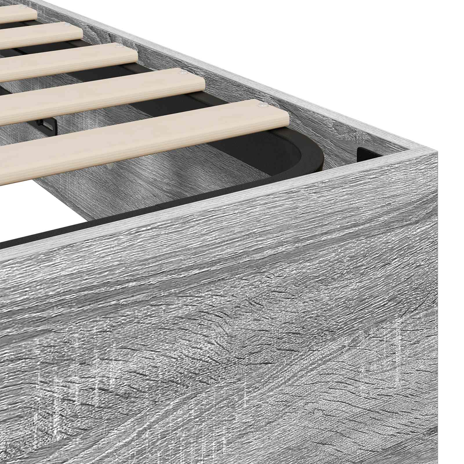 Letto ottomano Grigio Sonoma 193 x 120 x 25 cm Truciolare 3409210