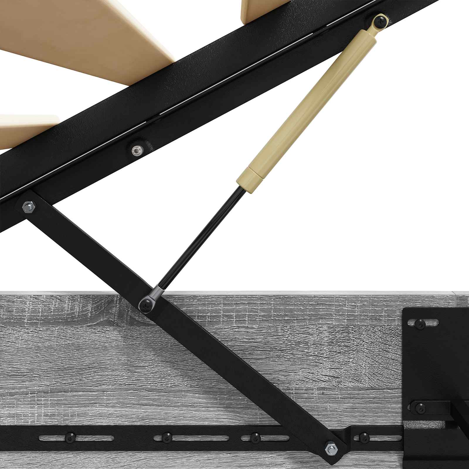 Letto ottomano Grigio Sonoma 193 x 120 x 25 cm Truciolare 3409210