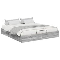 Letto ottomano Grigio Sonoma 193 x 120 x 25 cm Truciolare 3409210