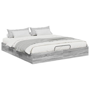 Letto ottomano Grigio Sonoma 193 x 120 x 25 cm Truciolare 3409210
