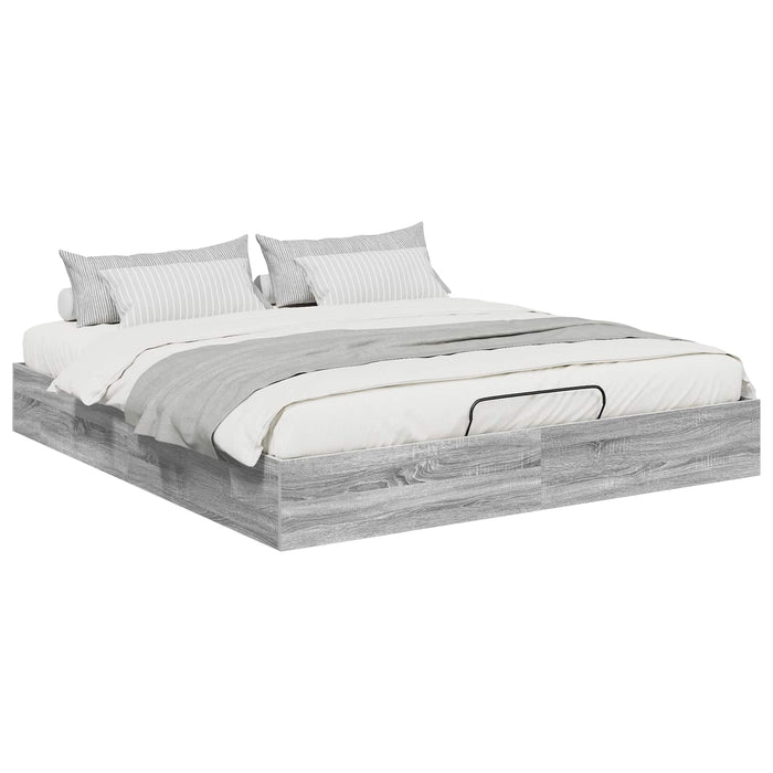 Letto ottomano Grigio Sonoma 193 x 120 x 25 cm Truciolare 3409210