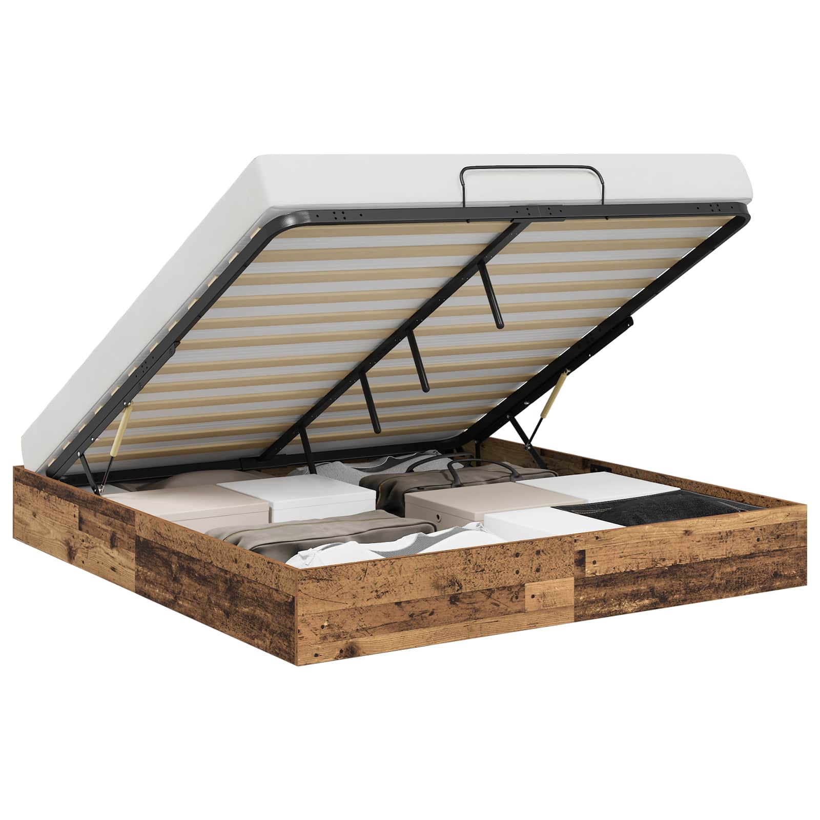 Letto ottomano Legno vecchio 193 x 120 x 25 cm Truciolare 3409211