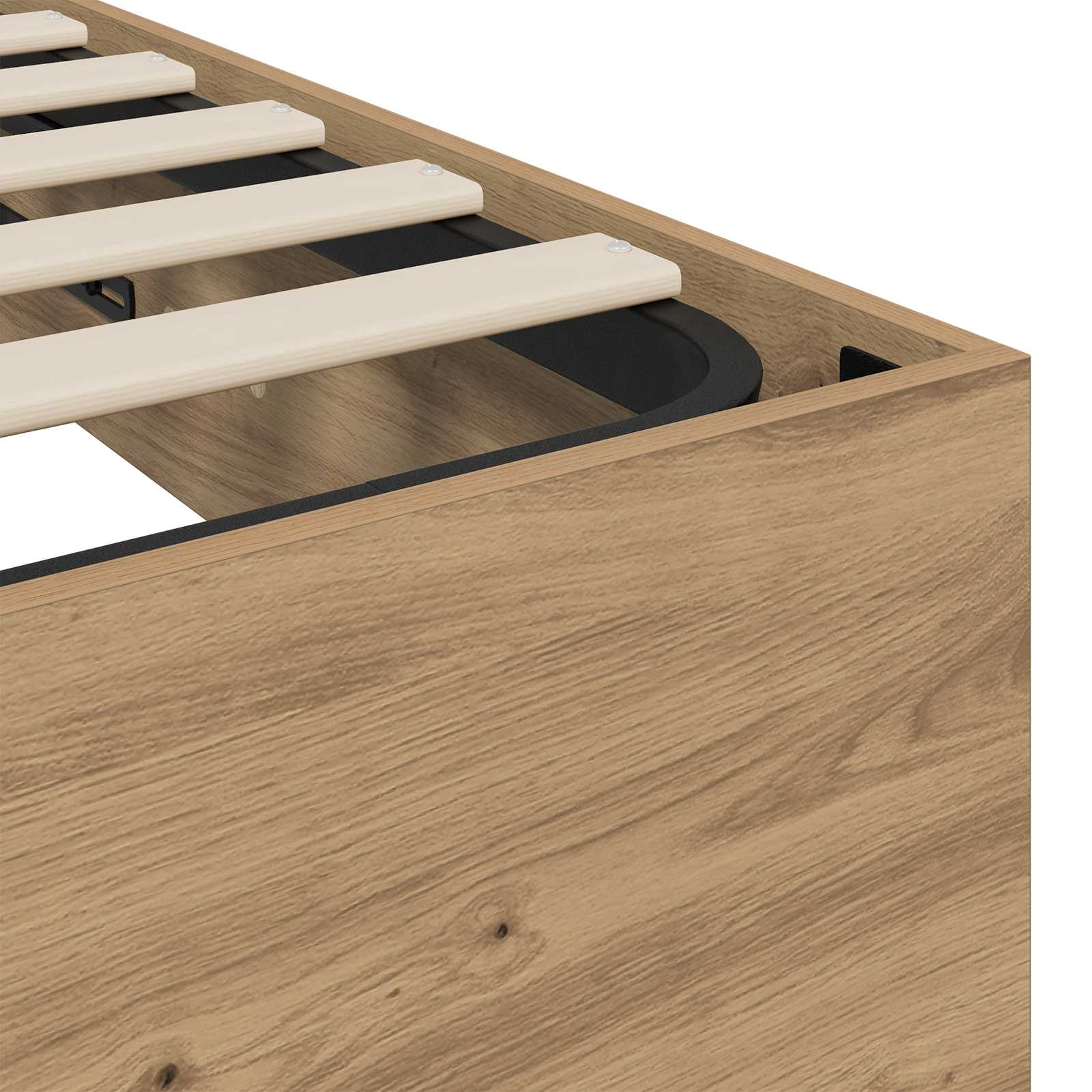 Letto ottomano Rovere Artigianale 193 x 120 x 25 cm Truciolare 3409212