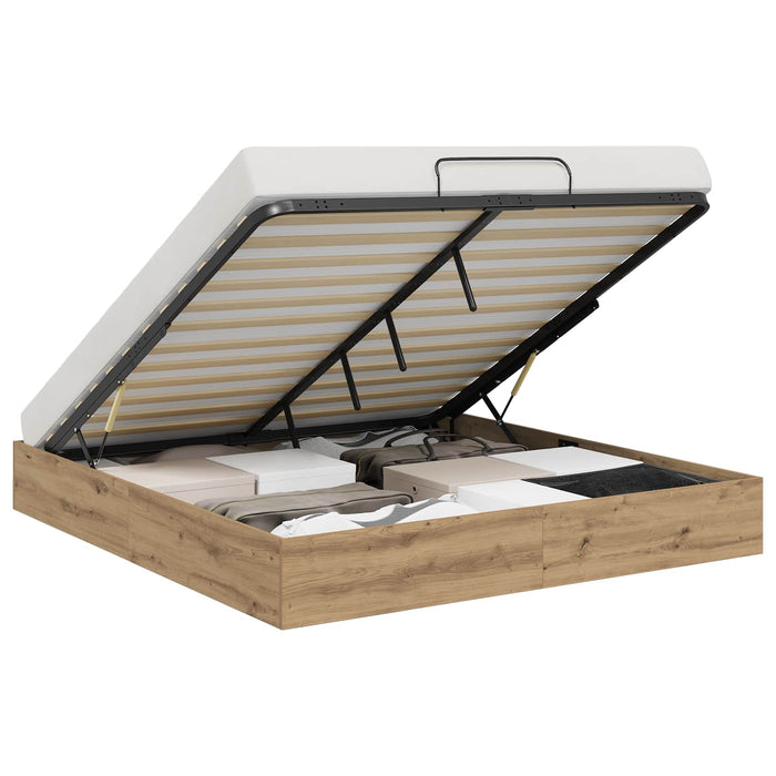 Letto ottomano Rovere Artigianale 193 x 120 x 25 cm Truciolare 3409212