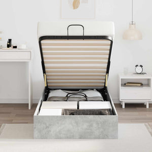 Letto ottomano Grigio cemento 80,5 x 200 cm Legno multistrato
