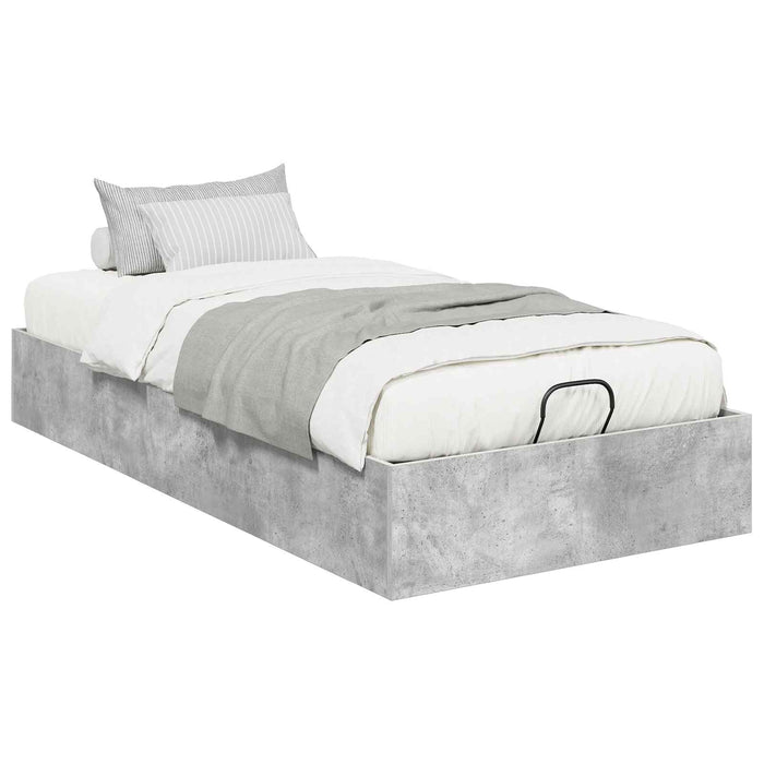 Letto ottomano Grigio cemento 80,5 x 200 cm Legno multistrato