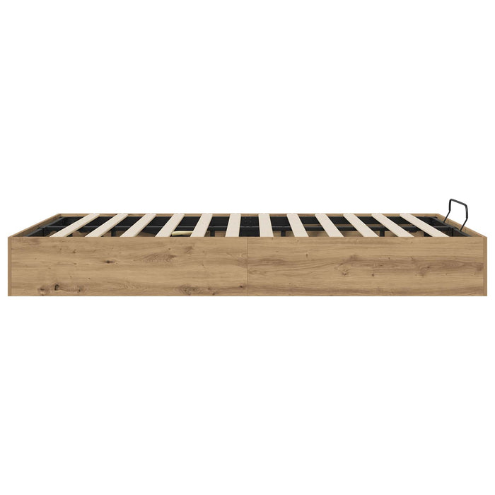 Letto ottomano Rovere artigianale 140 x 200 cm