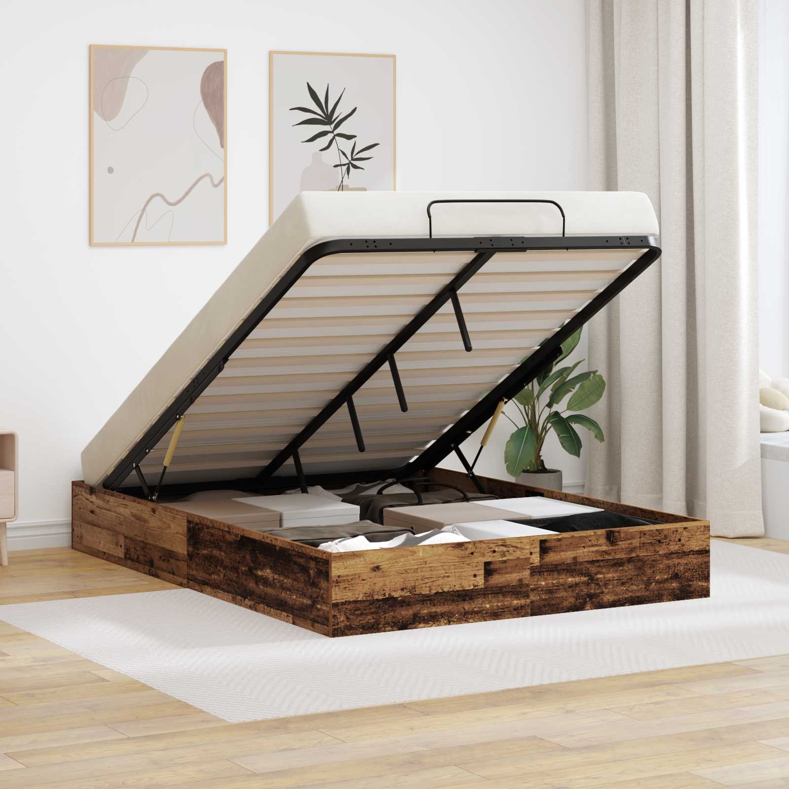 Letto ottomano Legno vecchio 193 x 120 x 25 cm Truciolare 3409283