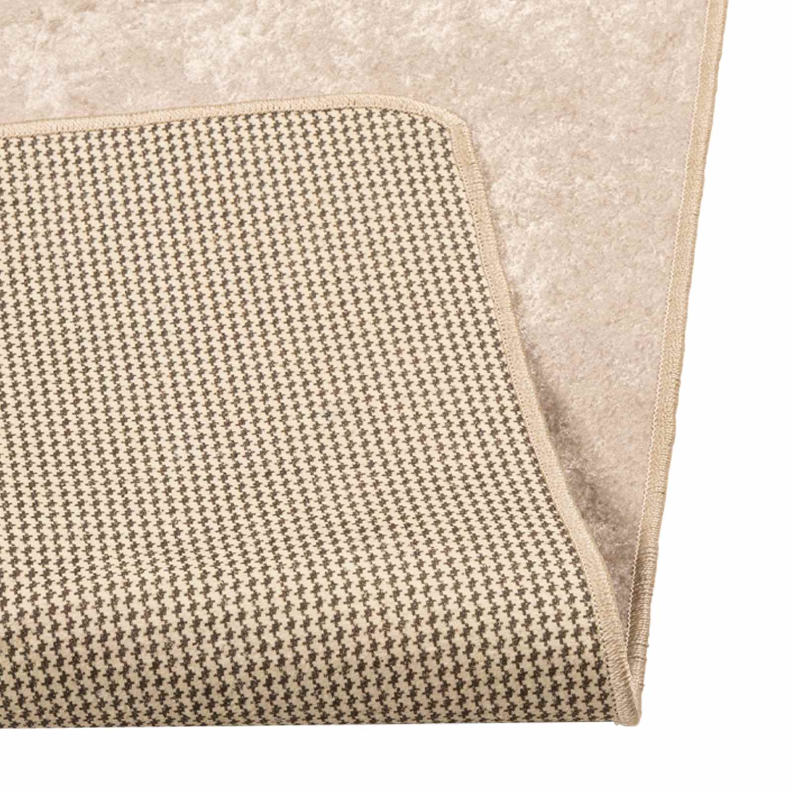 Tappeto Stampa Crema 150 x 50 cm Poliestere e PVC 42023045