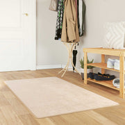 Tappeto Stampa Crema 150 x 100 cm Poliestere e PVC 42023061