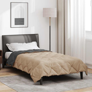 Duvet Estivo Antracite e Talpa 200 x 155 cm Microfibra 42025418