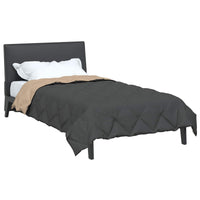 Duvet Estivo Antracite e Talpa 200 x 155 cm Microfibra 42025418