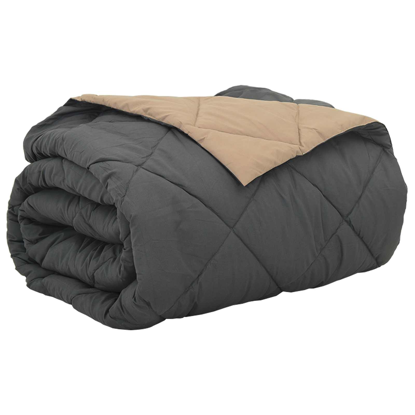 Duvet Estivo Antracite e Talpa 220 x 260 cm Microfibra 42025426