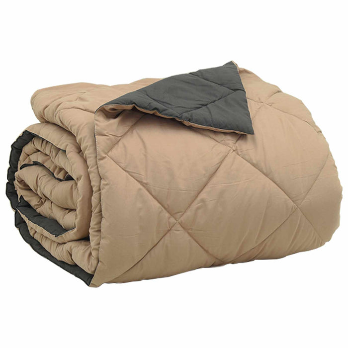 Duvet Estivo Antracite e Talpa 220 x 260 cm Microfibra 42025426