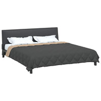 Duvet Estivo Antracite e Talpa 220 x 260 cm Microfibra 42025426