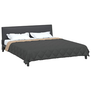 Duvet Estivo Antracite e Talpa 220 x 260 cm Microfibra 42025426