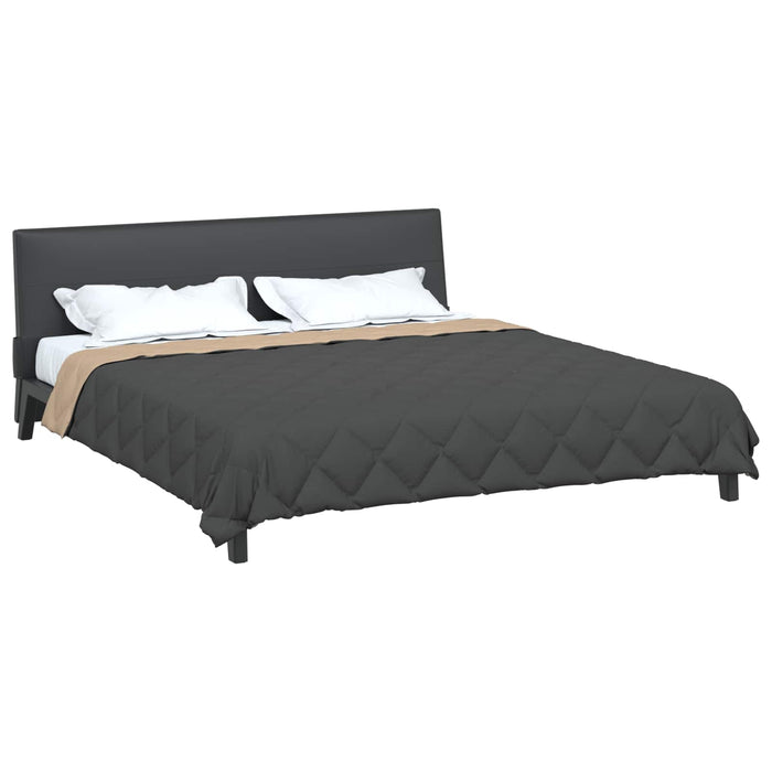 Duvet Estivo Antracite e Talpa 220 x 260 cm Microfibra 42025426