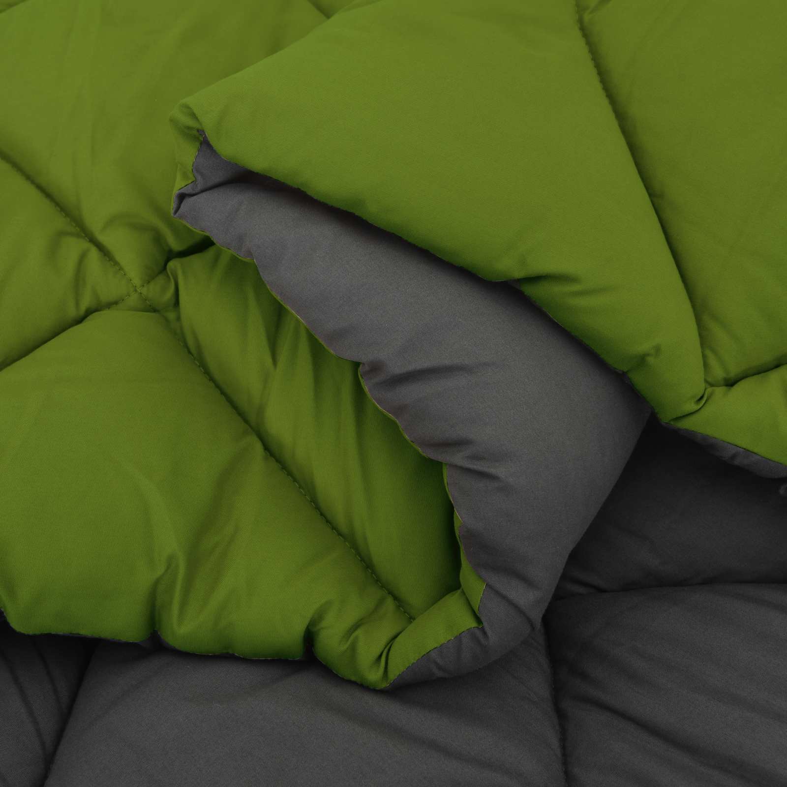 Duvet Estivo Verde e Antracite 200 x 140 cm Microfibra 42025441