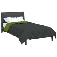 Duvet Estivo Verde e Antracite 200 x 140 cm Microfibra 42025441