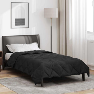 Duvet Estivo Nero 220 x 135 cm Microfibra 42025469