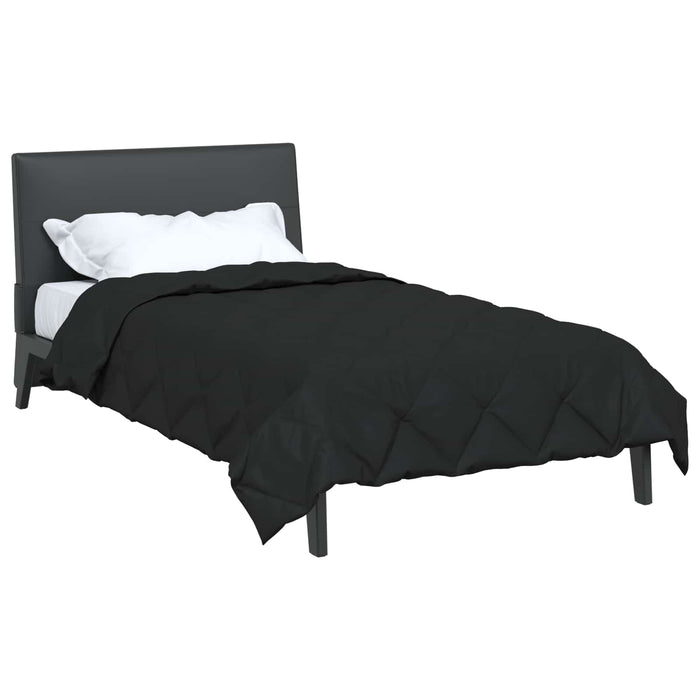 Duvet Estivo Nero 220 x 140 cm Microfibra 42025470