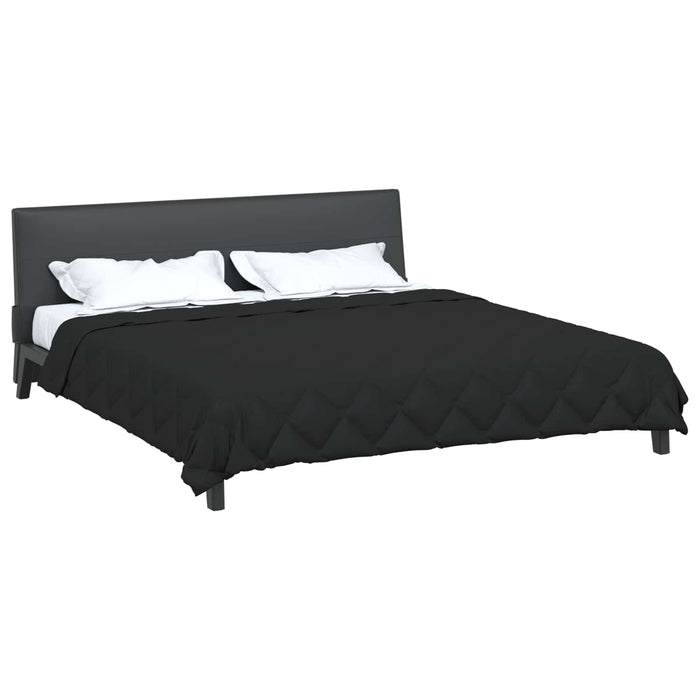 Duvet Estivo Nero 220 x 240 cm Microfibra 42025473