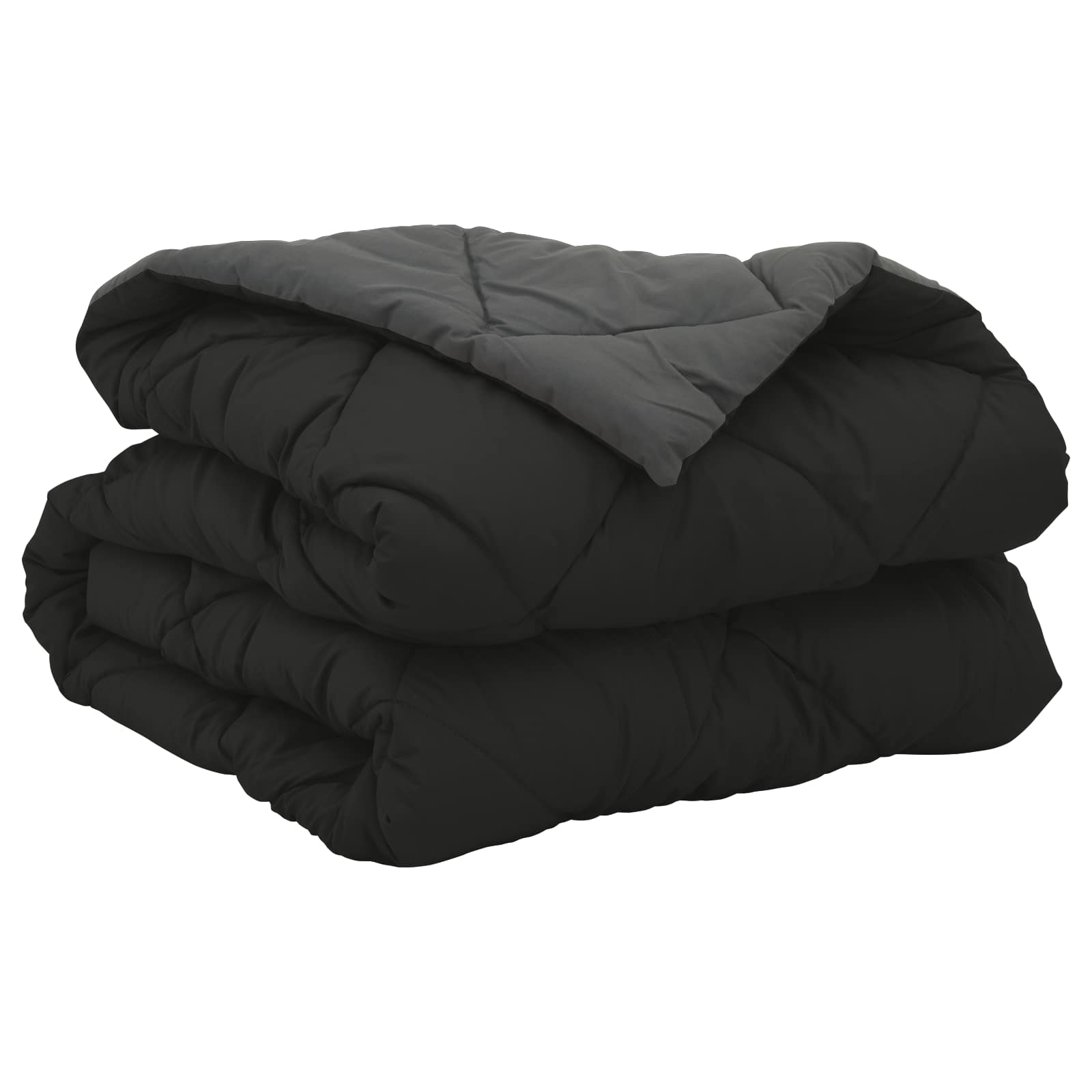 Duvet Estivo Nero e antracite 220 x 155 cm Microfibra 42025483