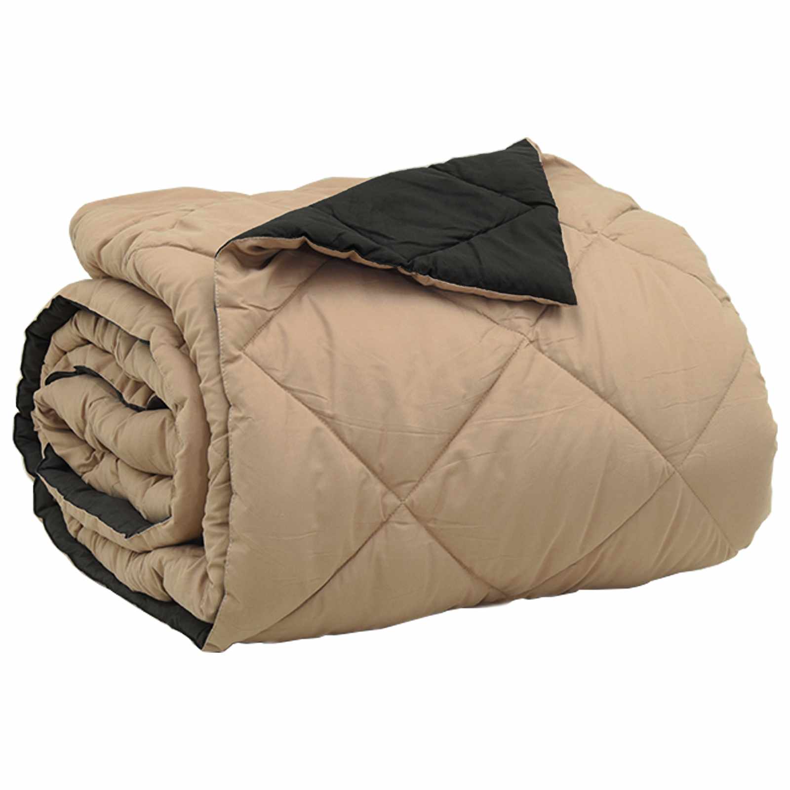 Duvet Estivo Nero e Talpa 200 x 200 cm Microfibra 42025491