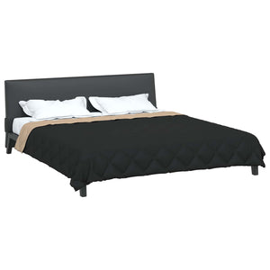 Duvet Estivo Nero e Talpa 200 x 200 cm Microfibra 42025491