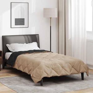 Duvet Estivo Nero e Talpa 220 x 135 cm Microfibra 42025493