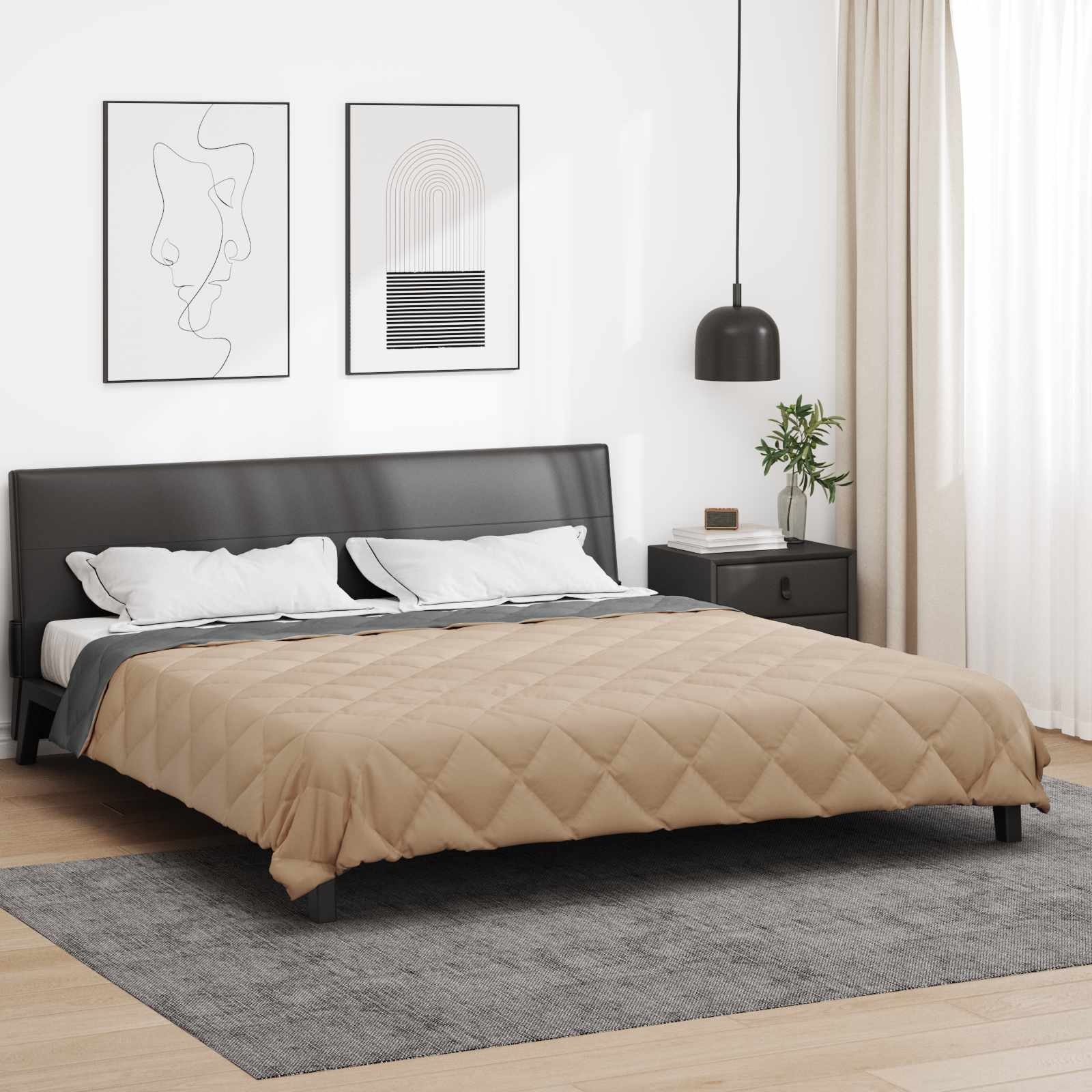 Piumone Completo Annuale Antracite e Talpa 220 x 200 cm 42025544