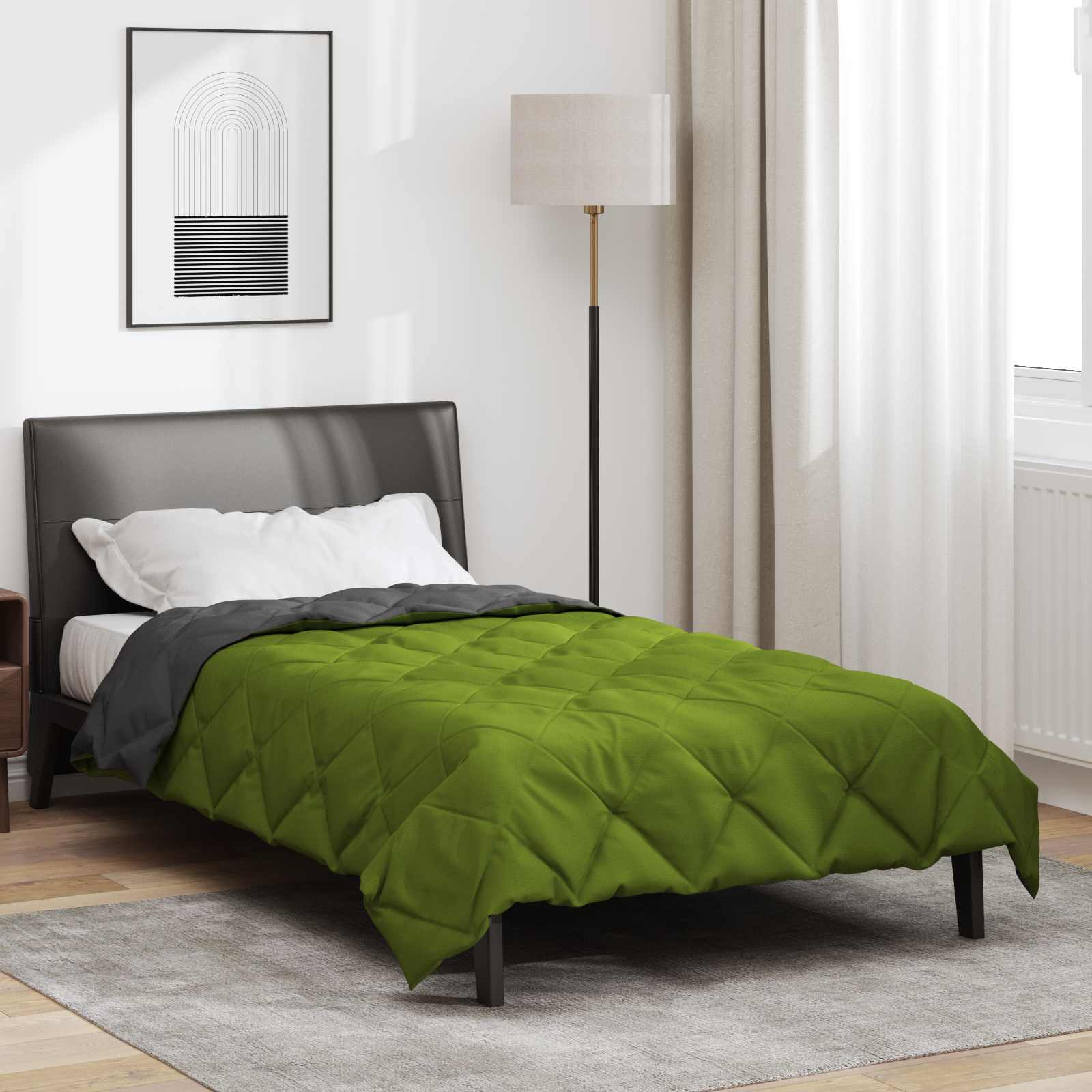 Piumone Completo Annuale Verde e Antracite 220 x 135 cm 42025565