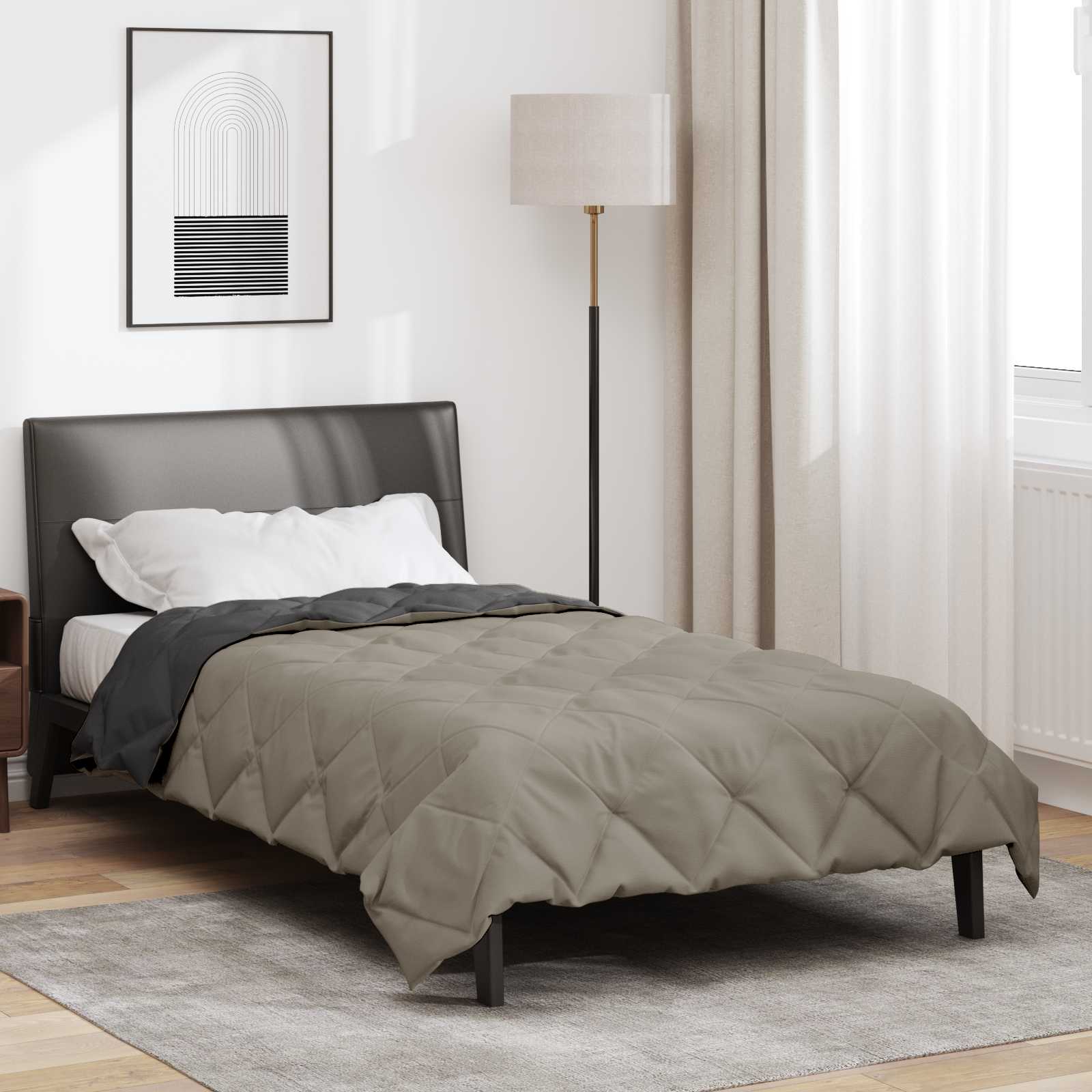 Piumone Completo Annuale Grigio chiaro e Antracite 200 x 140 cm 42025633