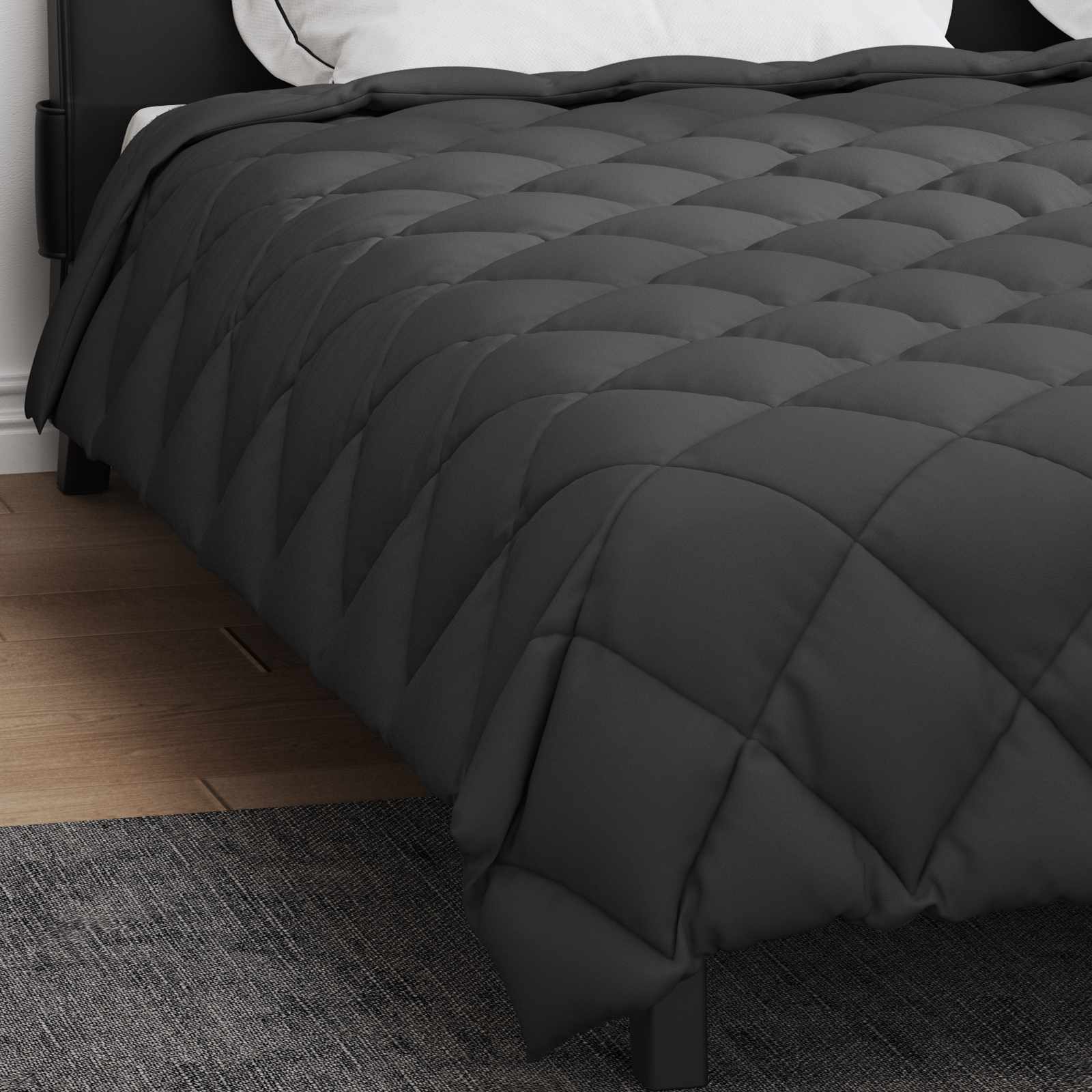 Duvet Invernale Antracite 220 x 240 cm Microfibra 42025653