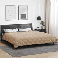 Duvet Invernale Antracite e Talpa 220 x 260 cm Microfibra 42025666
