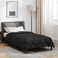 Duvet Invernale Nero 220 x 135 cm Microfibra 42025709