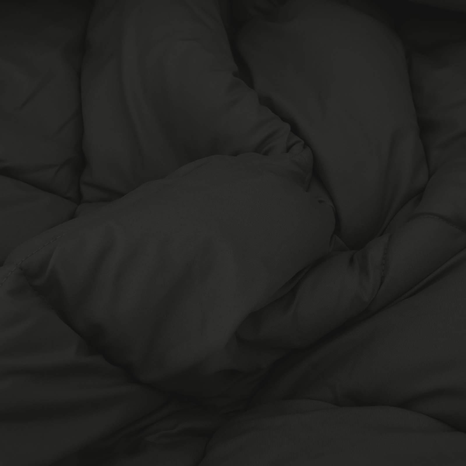 Duvet Invernale Nero e antracite 200 x 200 cm Microfibra 42025719