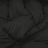 Duvet Invernale Nero e antracite 200 x 200 cm Microfibra 42025719